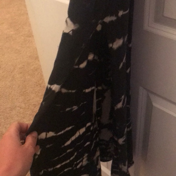 Black and white bleach wash maxi dress - Picture 3 of 4